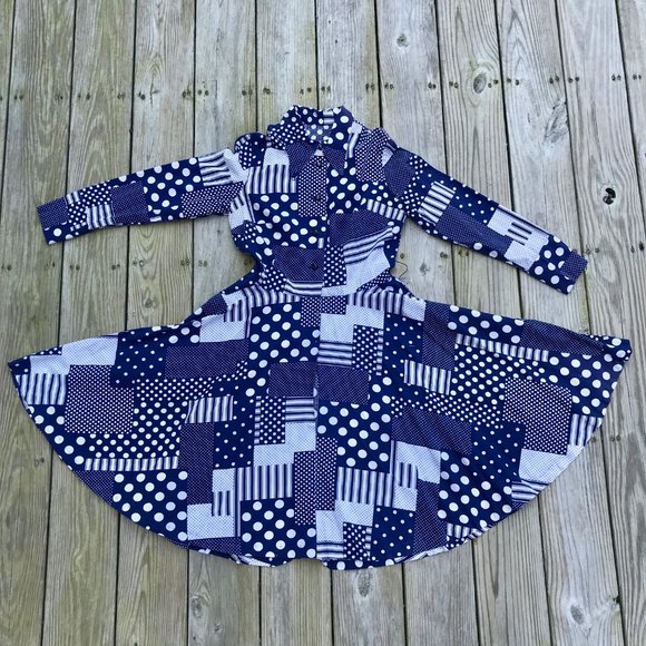 Pretty in Patchwork Full-Skirt Dress (VINTAGE) - Picture 7 of 13